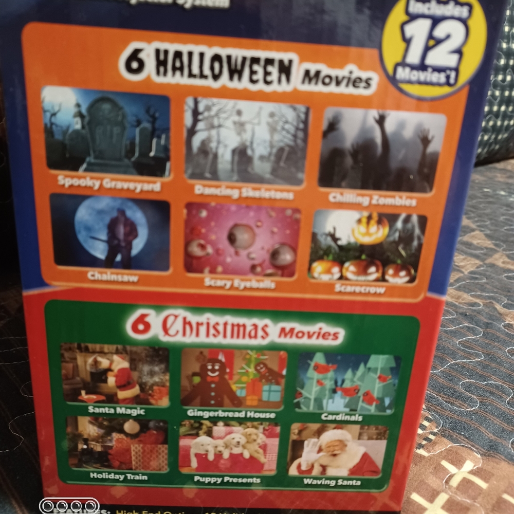 Halloween and ChristmaWindow Projector System New in Box Christmas and Halloween - Picture 3 of 6